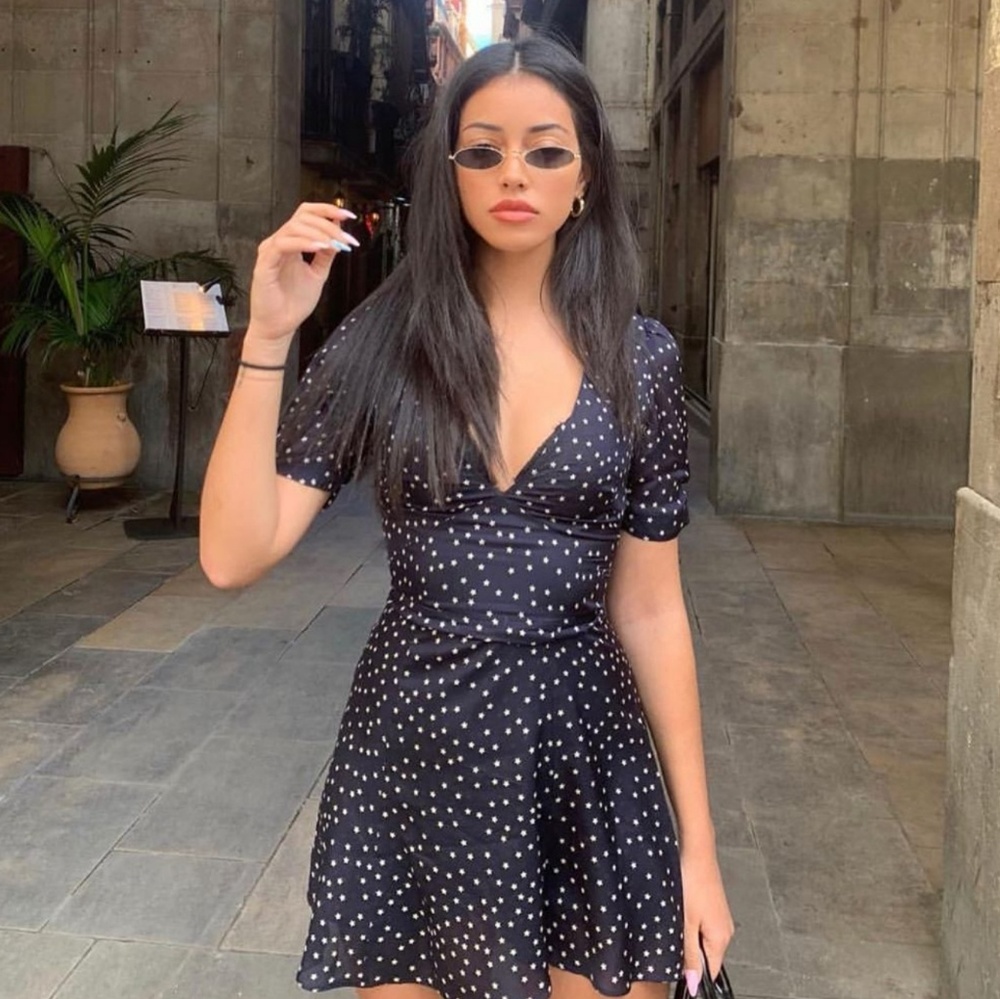 Realisation Par Ozzie Navy Stars Dress